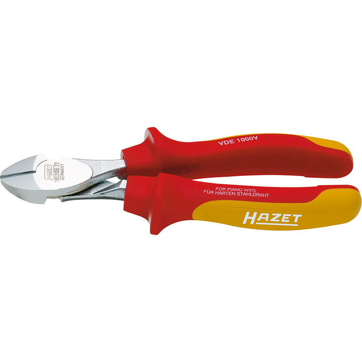 Hazet 1802VDE-22 Heavy-Duty Diagonal Cutter with Protective Insulation, 180mm