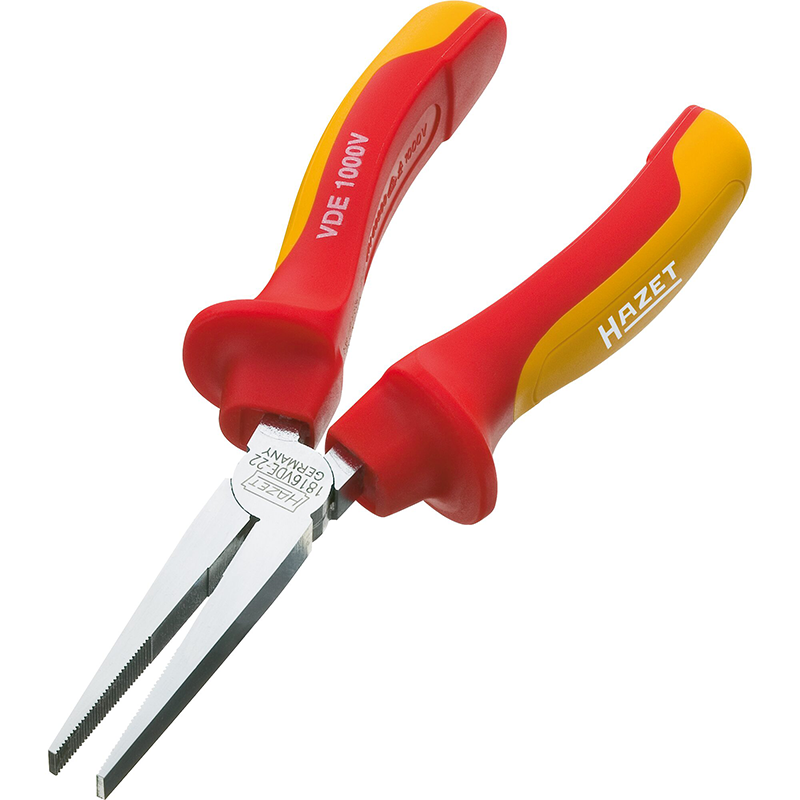 Hazet 1816VDE-22 Flat Nose Pliers with Protective Insulation
