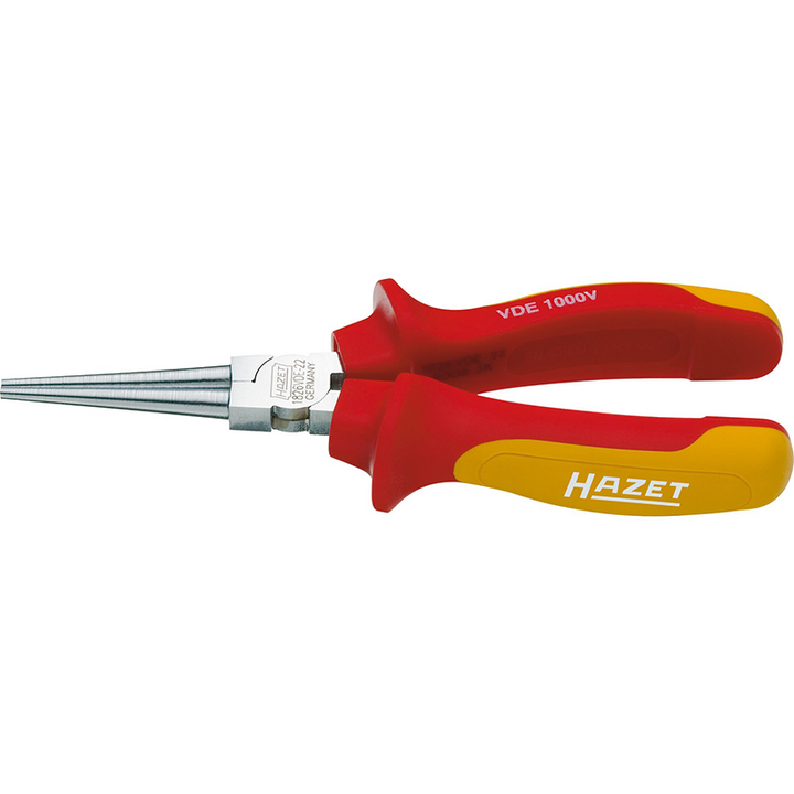 Hazet 1826VDE-22 Round-Nose Pliers with Protective Insulation