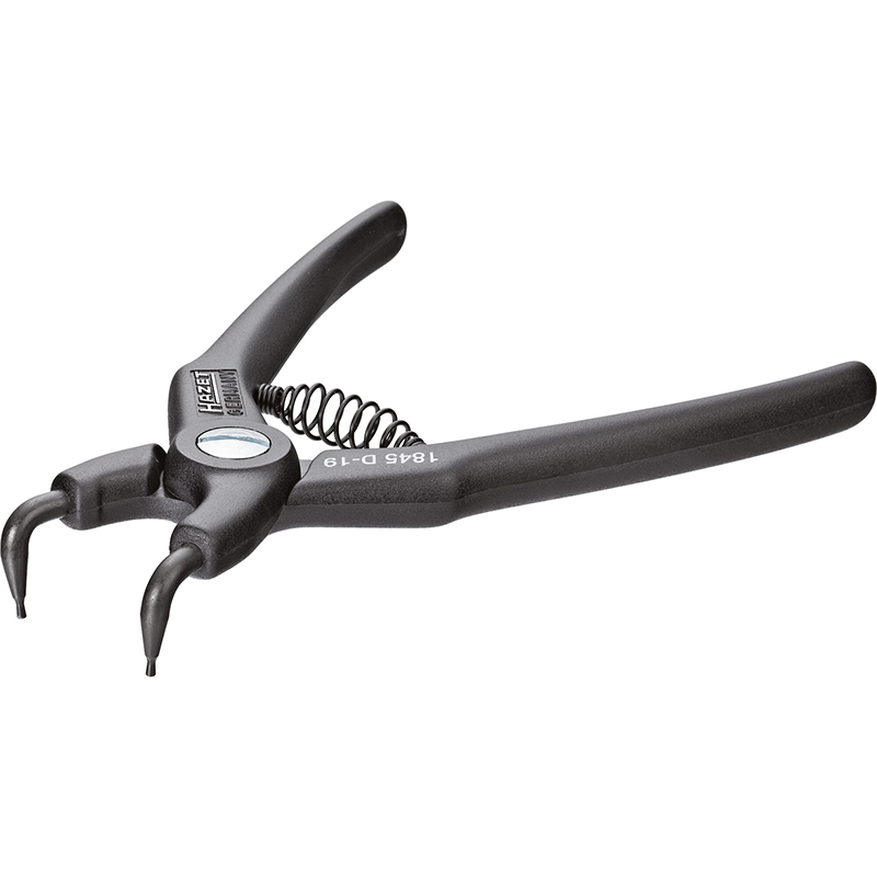 Hazet 1845D-12 Circlip Pliers, Bent Tip, 12–25mm