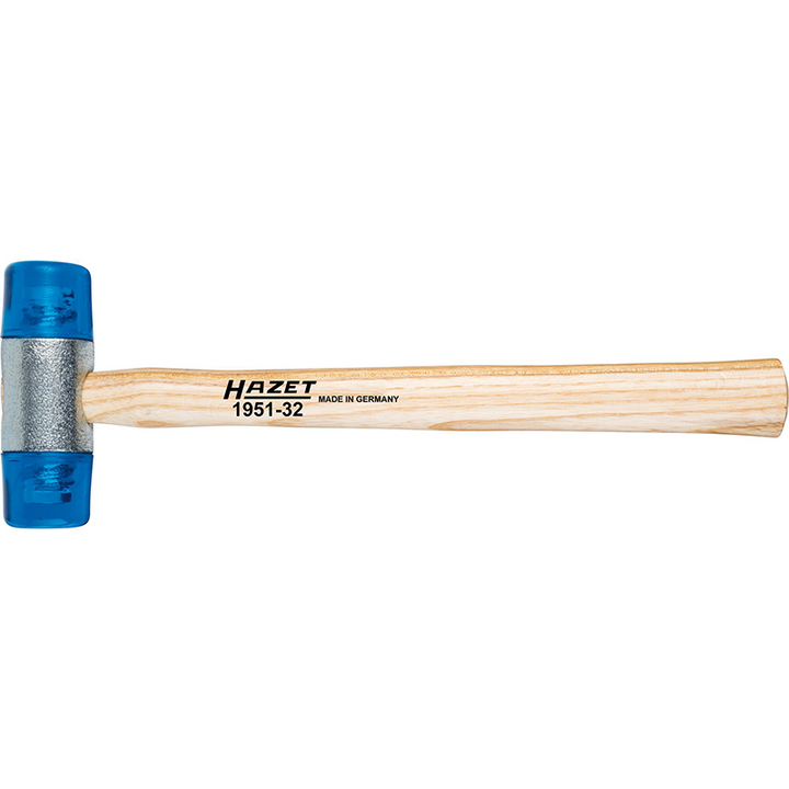 Hazet 1951-40 Plastic Soft-Faced Hammer, Low Rebound, 40mm