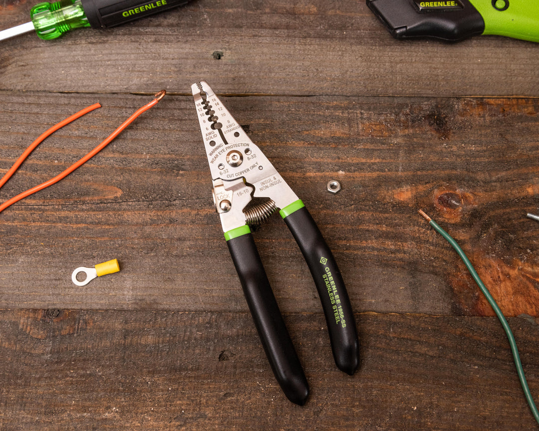 Greenlee Hand Tools Stainless Steel Wire Stripper Pro (1956-SS), 6-14AWG