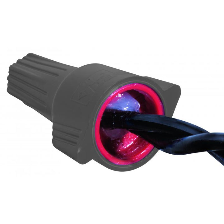 Ideal 30-1262J Weatherproof Wire Conn, 62 Gray/Red, 100/Jar