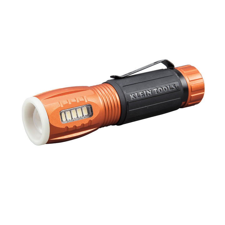 Klein Tools 56028 LED 235 Lumen Flashlight and 100 Lumen Work Light, Durable Waterproof, Hands-free Magnetic