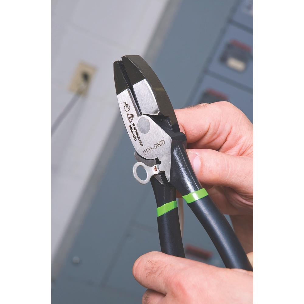 Greenlee 0151-09CD Pliers, Side Cut 9" Dip Crimp