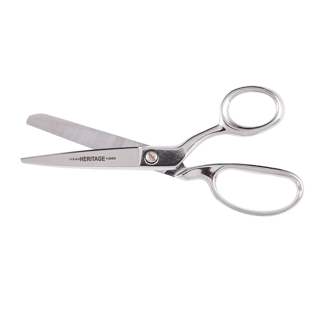 Heritage Cutlery 208BK 8'' Bent Trimmer / Blunt Tip