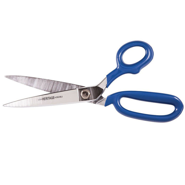 Heritage Cutlery 210LR-BLU 10'' Bent Trimmer w/ Large Ring / Blue Coating