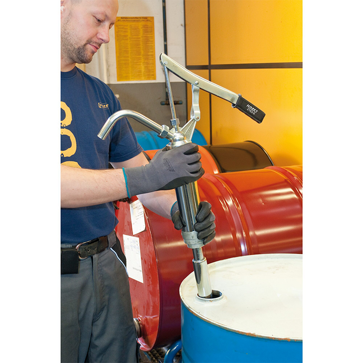 Hazet 2163-1 Hand Pump with Telescopic Suction Tub