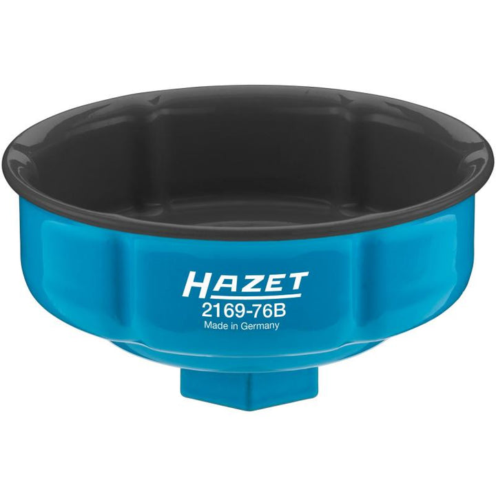 Hazet 2169-76B Oil Filter Wrench, Groove Profile, 76mm