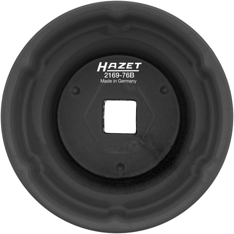 Hazet 2169-76B Oil Filter Wrench, Groove Profile, 76mm