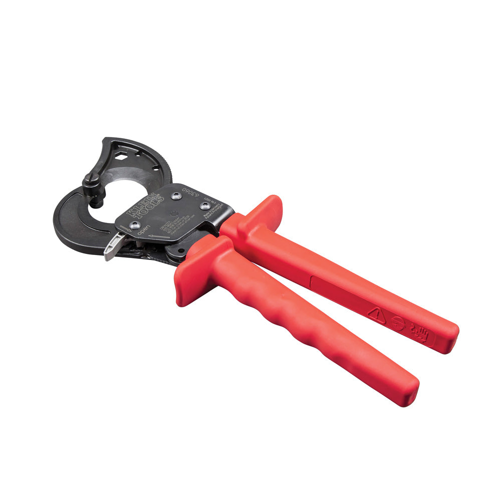 Klein Tools 63060 Cable Cutters, Ratcheting Cable Cutter Cuts Up to 750 MCM