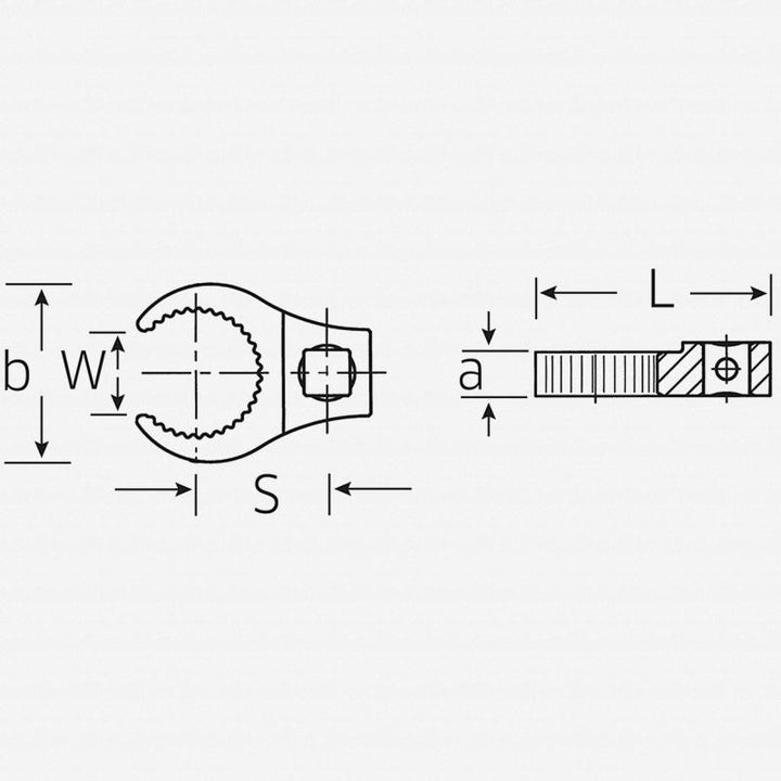 Stahlwille 02211024 3/8" Crow-Ring 440S MJ Spanner, size MJ24
