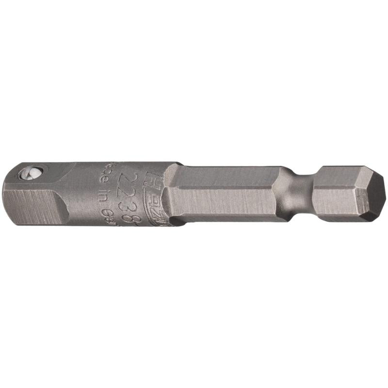 Hazet 2238-1 Adapter, 1/4" Hex to 1/4" Square
