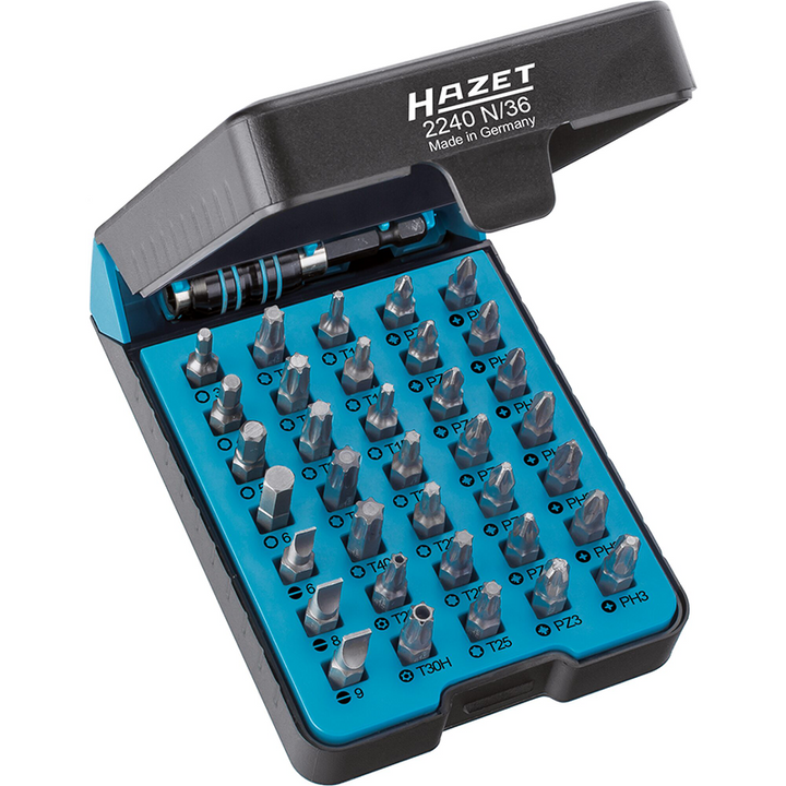 Hazet 2240N/36 “BitE”-Box – Screwdriver Bit Set, 36 Pieces