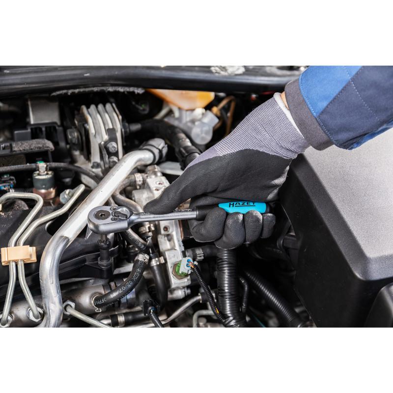 Hazet 2264-1 Reversible Ratchet for Bits, 8mm (5/16") Hex