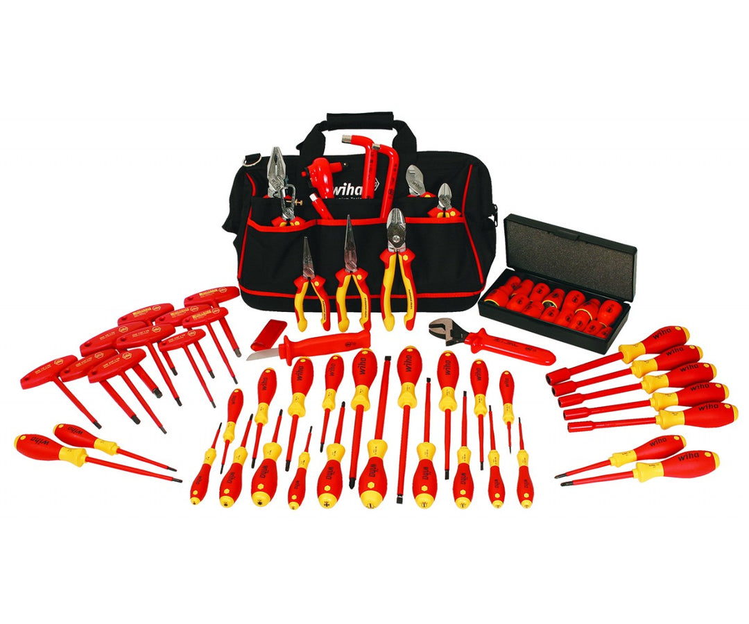 Wiha Tools 32876 Insulated Screwdriver & Pliers Set, 66 Pc.