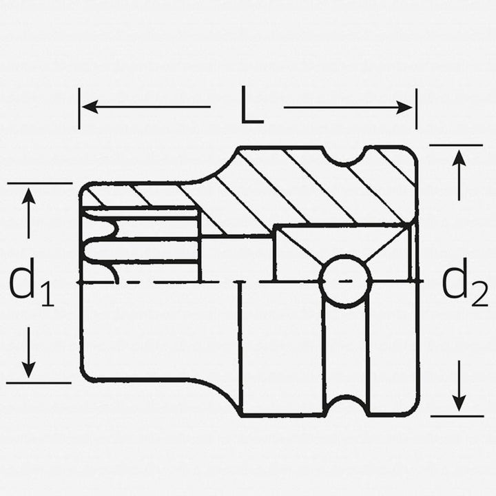 Stahlwille 23080012 2308TX 1/2" External TORX® Impact Socket, E12