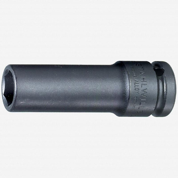 Stahlwille 23090221 2309 1/2" Extra Deep 6-pt Impact Socket, 21 mm