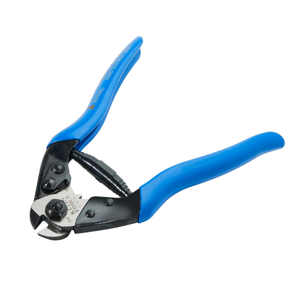 Klein Tools 63016 Heavy-Duty Cable Shears, Blue, 7 1/2-Inches