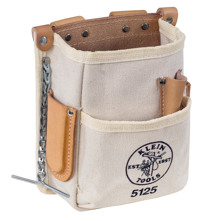 Klein Tools 5125 Tool Pouch, 5-Pocket, Canvas