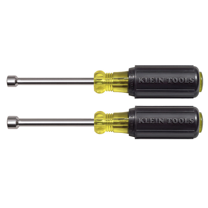 Klein Tools 630M Magnetic Nut Driver Set 3-Inch Shafts 2-Piece