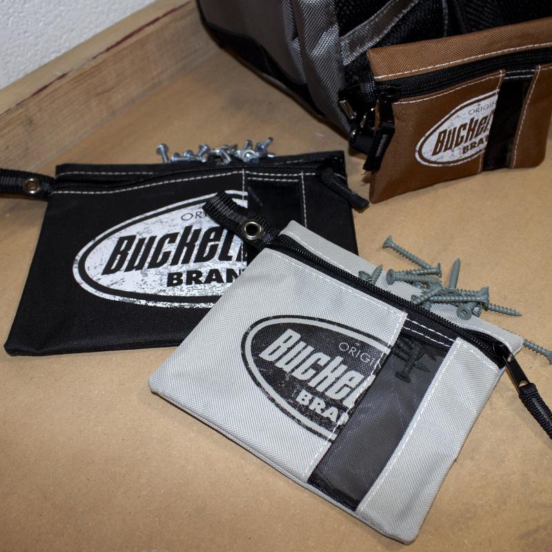 Bucket Boss 25200 Poly Zipper Bags Brown Grey and Black 3 Pc