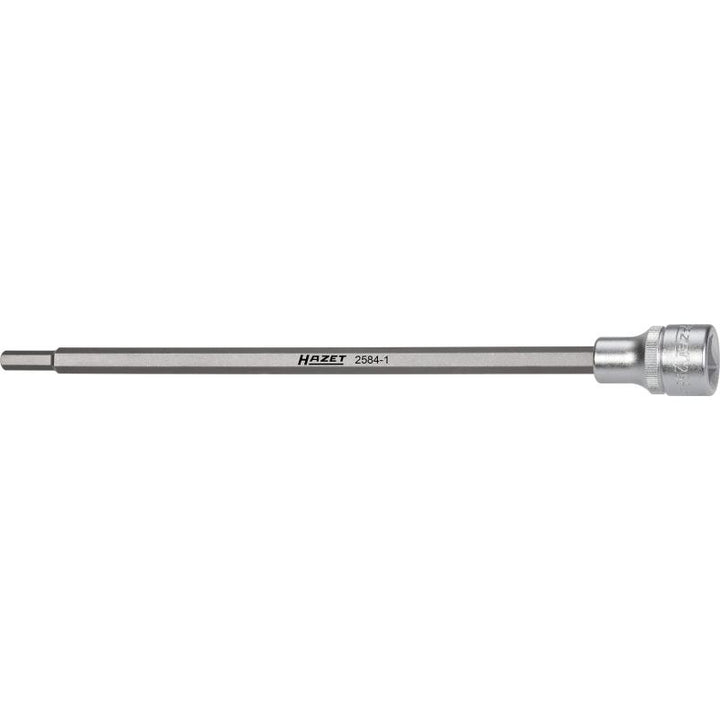 Hazet 2584-1 Intake Pipe Screwdriver Socket, 6mm Hex, 1/2" Square Socket