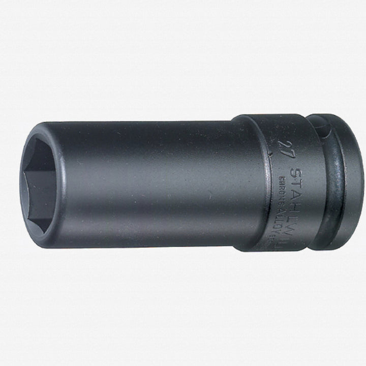 Stahlwille 26090030 2609 1" 6-pt Extra Deep Impact Socket, 30 mm