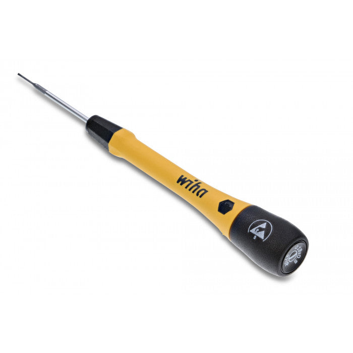 Wiha Tools 27273 ESD PicoFinish Precision Slotted Screwdriver - 1.5mm x 40mm
