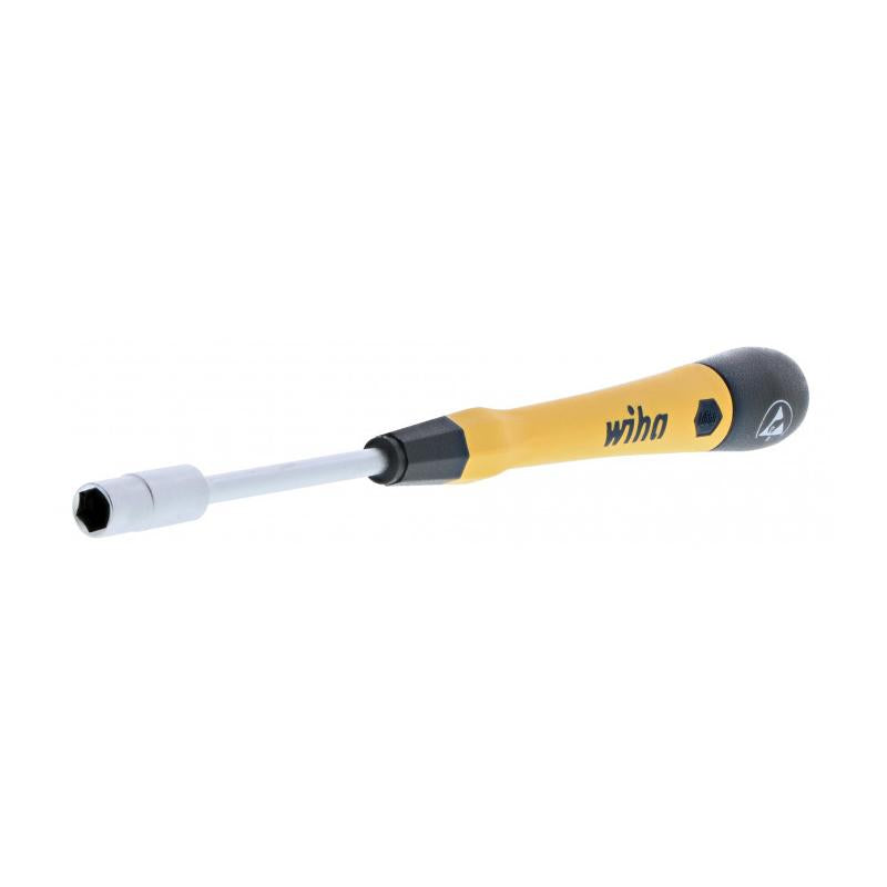 Wiha Tools 27776 ESD Safe PicoFinish Precision Screwdriver - Nutdriver 7/32" x 60mm