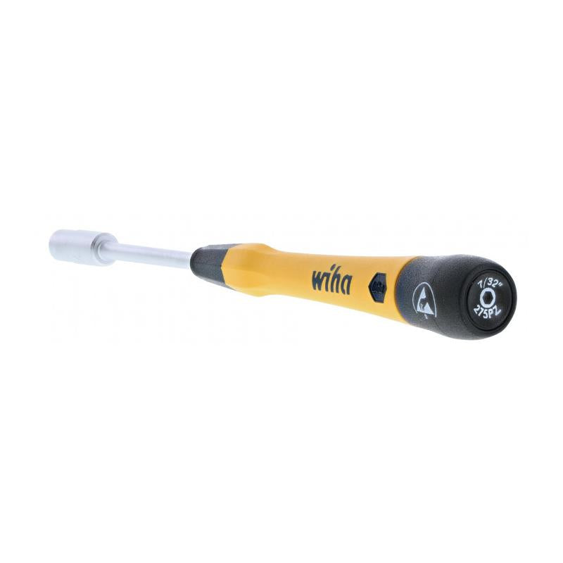 Wiha Tools 27776 ESD Safe PicoFinish Precision Screwdriver - Nutdriver 7/32" x 60mm