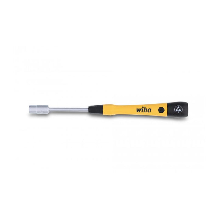 Wiha Tools 27777 ESD Safe PicoFinish Precision Screwdriver - Nutdriver 1/4" x 60mm
