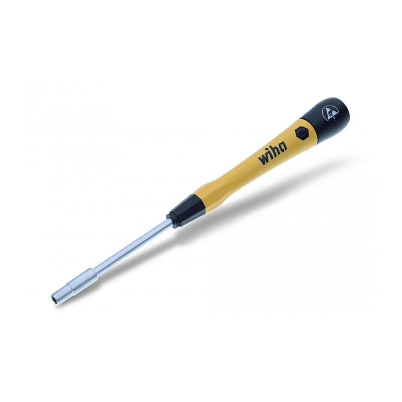 Wiha Tools 27784 ESD Safe PicoFinish Precision Screwdriver - Nutdriver 3.5mm x 60mm