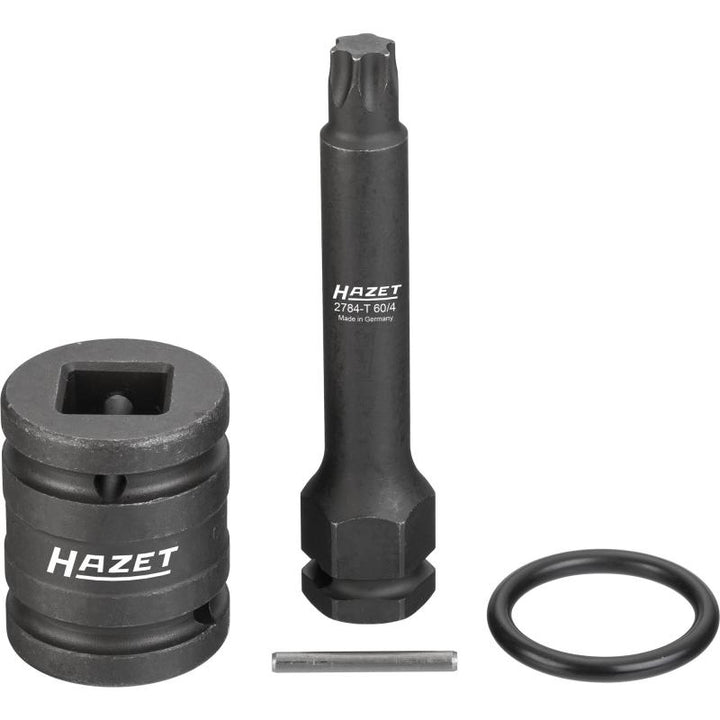 Hazet 2784-T60/4 Brake Disc Screwdriver Socket Set, TORX® T60, 3/4" Square Drive, 4 Pieces