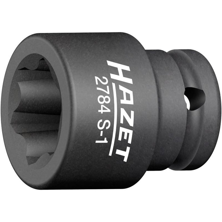 Hazet 2784S-1 Impact Socket Set with Special Profile, 39mm Groove Profile, 1/2" Square Drive