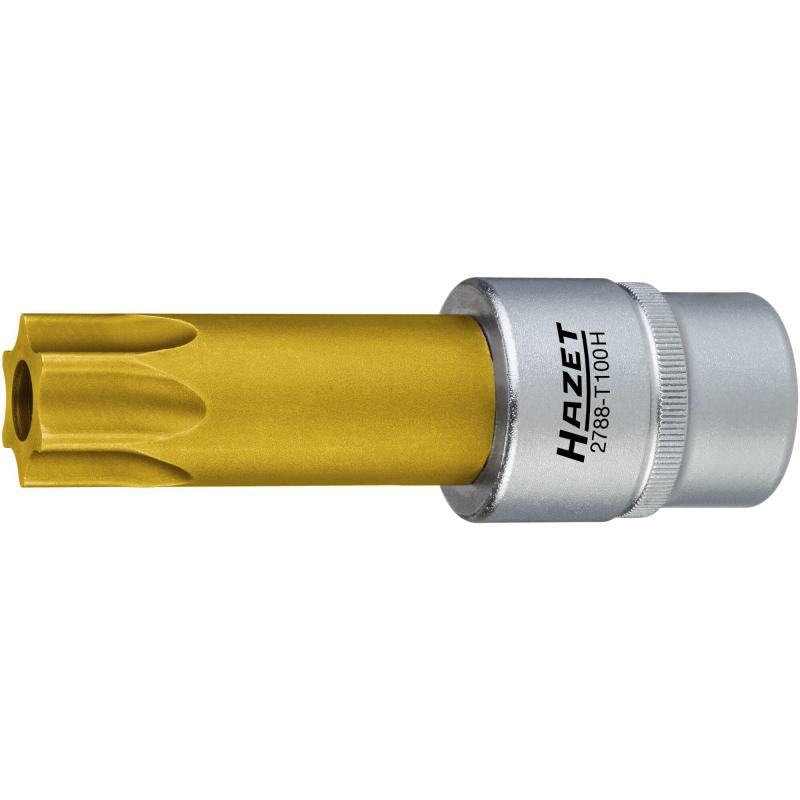 Hazet 2788-T100H Camshaft Adjuster TORX® Screwdriver Socket with Drilled Hole, Tamper-resistant TORX® T100H