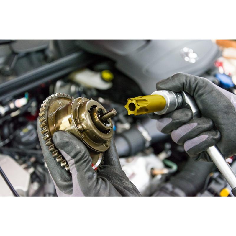 Hazet 2788-T100H Camshaft Adjuster TORX® Screwdriver Socket with Drilled Hole, Tamper-resistant TORX® T100H