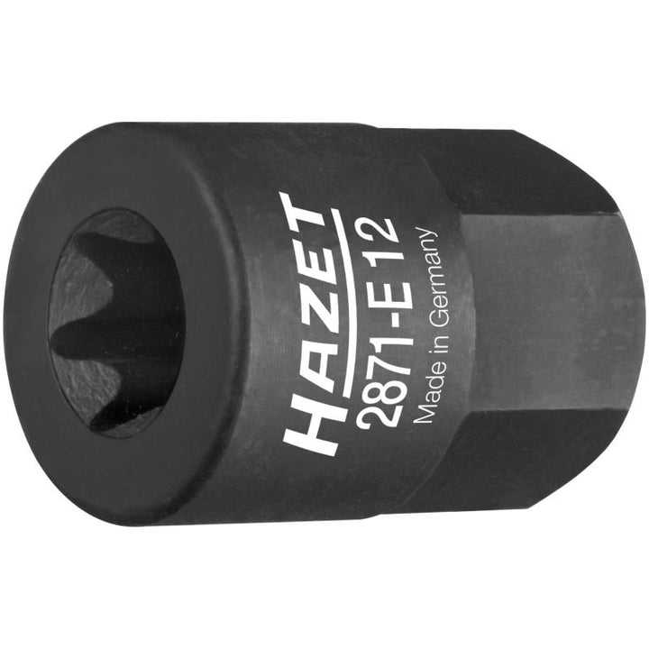 Hazet 2871-E12 Turbocharger / Manifold TORX® Socket, Outside TORX® E12, Outside Hex 17mm
