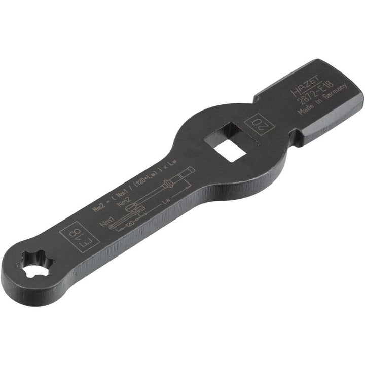 Hazet 2872-E18 TORX® Slogging Wrench with 2 Striking Faces, E18, 3/4"