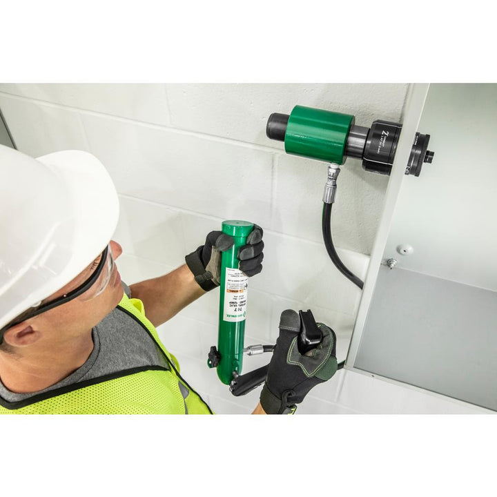 Greenlee 7306SB 11-Ton Slug-Buster® Hydraulic Knockout Kit with Hand Pump, 1/2" - 2"