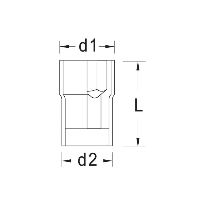 Gedore 6123160 VDE Socket 1/2 Inch Drive, 15 mm