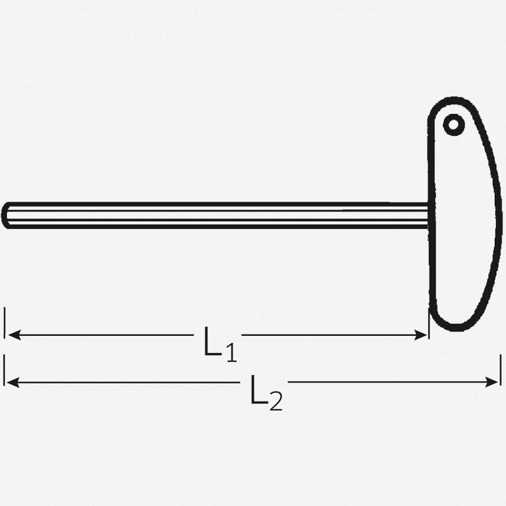 Stahlwille 43250080 10768 8 x 200mm Hex T-Handle