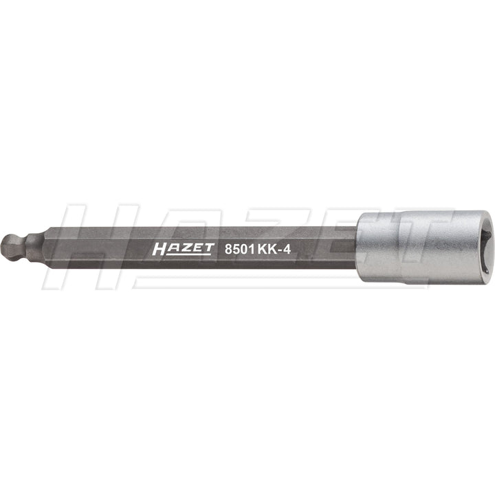 Hazet 8501KK-4 Engine Speed Sensor Ball-Head Hex Screwdriver Socket, 60 mm, 1/4"