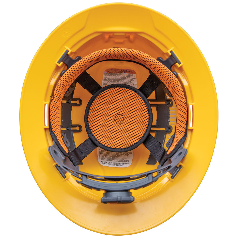 Klein Tools 60262 Hard Hat, Vented, Full Brim, Yellow