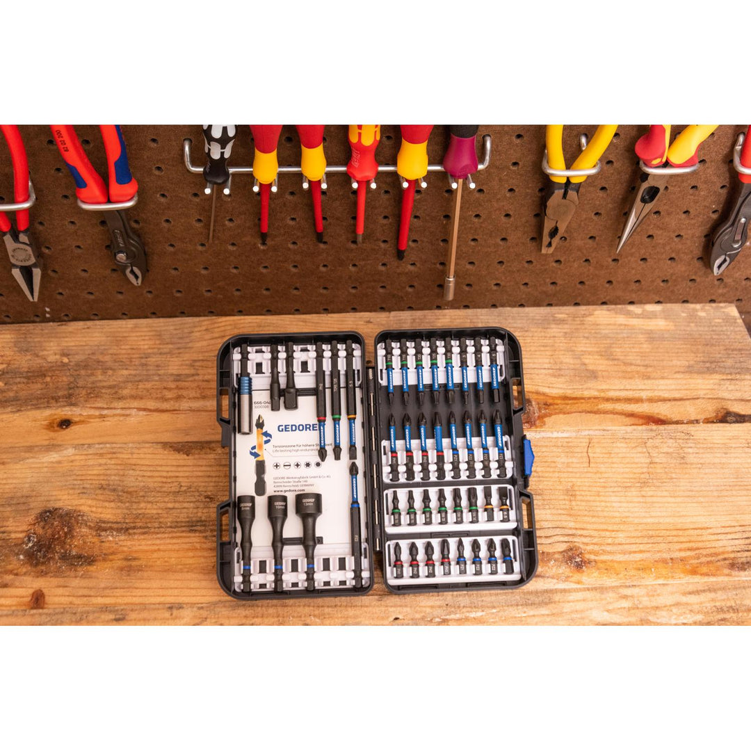 Gedore 3100316 Torsion Bit Set 42 pieces