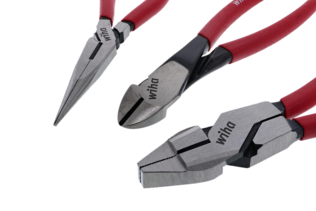 Wiha 32634 3 Piece Classic Grip Pliers and Cutters Set