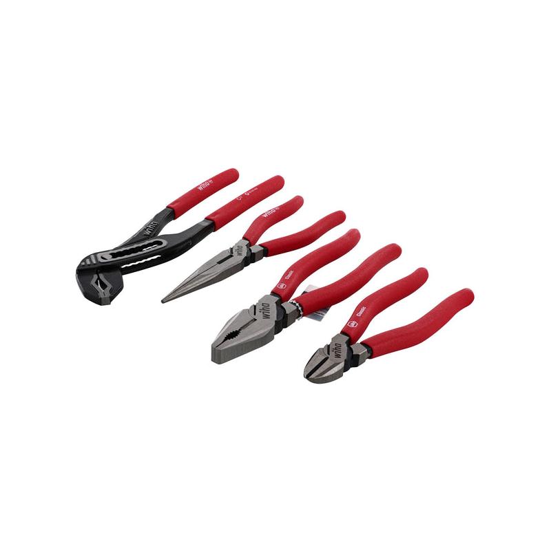 Wiha Tools 32647 4 Piece Classic Grip Pliers and Cutters Set