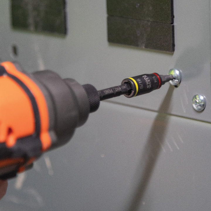 Klein Tools 32766 3-in-1 Impact Flip Socket, 1/4-Inch, 5/16-Inch, 3-Inch Length