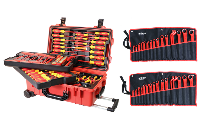 Wiha 32801 112 Piece Master Electrician's Insulated Tools Set In Rolling Hard Case