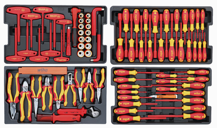 Wiha 32801 112 Piece Master Electrician's Insulated Tools Set In Rolling Hard Case